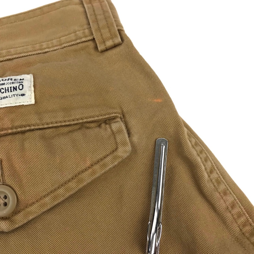 Ralph Lauren Classic Chino Cargo Shorts Brown 34 - Picture 8 of 8
